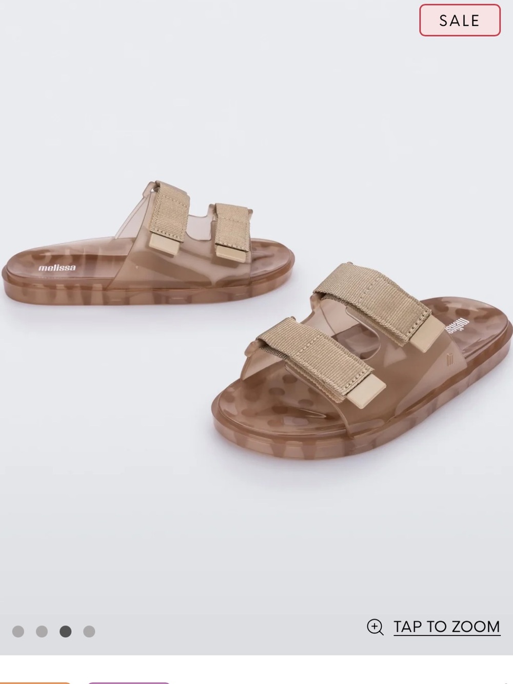 Melissa Jelly Slides - Brown / Tan
